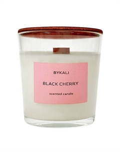 Свеча ароматическая "Черная вишня" в стакане с крышкой 200 Bykali