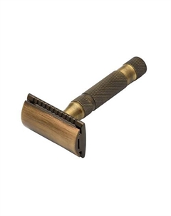 Т образный станок с закрытым гребнем SSH-05 Antique brass (Close comb) Pearl shaving
