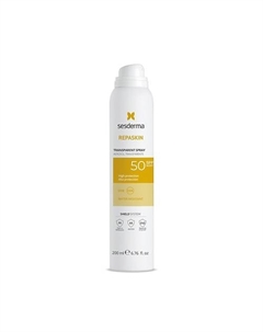 Спрей солнцезащитный прозрачный для тела аэрозоль Repaskin Transparent Spray SPF 50 200 Sesderma