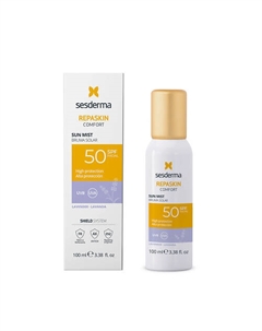 Спрей-мист солнцезащитный "Лаванда" SPF50 Repaskin Comfort Sun Mist 100 Sesderma