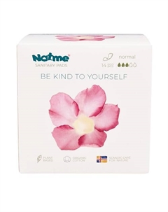 Normal дневные органические прокладки без крылышек Natme