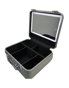 Зеркало с подсветкой и органайзером для косметики, белый Fenchilin