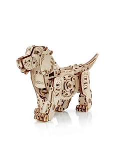 Деревянный конструктор 3D Механическая собака Puppy Ewa eco-wood-art