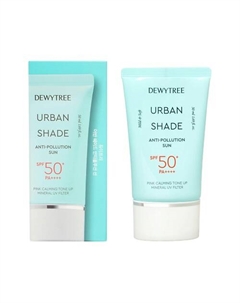 Солнцезащитный крем для лица успокаивающий SPF50+ URBAN SHADE 50 Dewytree