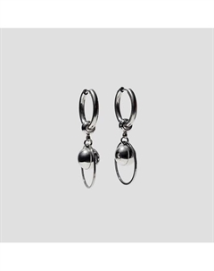 Серьги-кольца с подвесками-шарами Ресурс