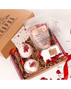 Подарочный набор косметики для ванны "Роза" Soapka natural handmade cosmetics