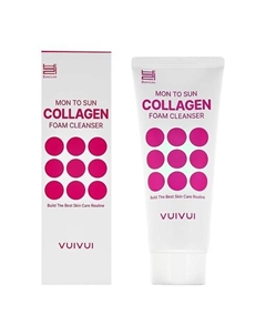 Пенка для умывания с коллагеном MON TO SUN 100 Vuivui