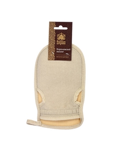 Мочалка «Королевская», рукавица двусторонняя на резинке Банные штучки