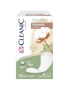 Naturals Organic Cotton Ежедневные гигиенические прокладки Cleanic