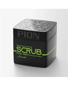 Скраб для лица и тела "Авокадо" 320 Pion black edition