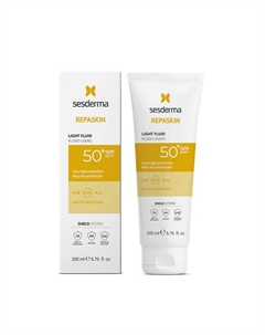 Флюид нежный солнцезащитный для тела SPF50 Repaskin Light Fluid 200 Sesderma