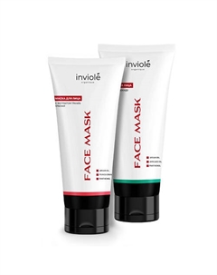 Маски для лица с марокканской зеленой и красной глиной 2 шт. 74 Inviole