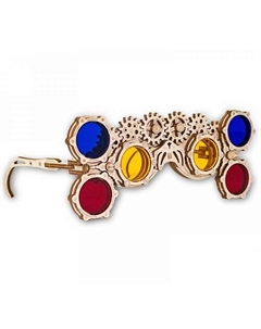 Деревянный конструктор 3D Стим-панк Очки Гогглы Ewa eco-wood-art