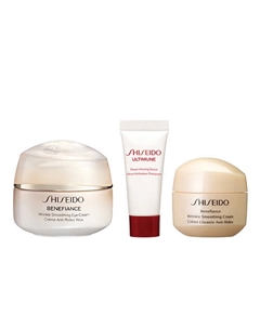 Набор c кремом для кожи вокруг глаз, разглаживающим морщины Anti - Wrinkle Ritual For eyes Shiseido