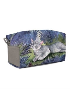 Косметичка женская большая кожаная Махаон