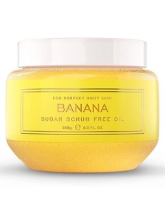 Скраб для тела сахарный без масла "Banana" 230 Space in tan