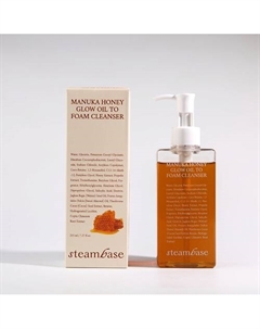 Очищающее средство для лица 2в1 пенка + гидрофильное масло с мёдом 215 Steambase