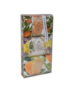 Набор мыла Лимон&Лаванда, Апельсин, Цитрус 1 La florentina