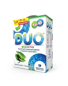 Стиральный порошок ЕСО Active для цветного и белого белья 1800 Duo