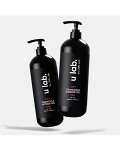 Парфюмированный мужской гель для душа и шампунь 2000 Рябина