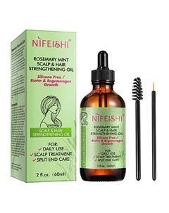 Укрепляющее масло розмарина с мятой для волос с биотином 60 Nifeishi