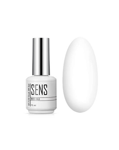 Цветной гель-лак для ногтей белый 15 Sens