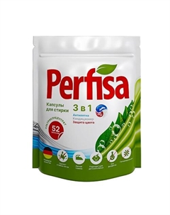 Большие капсулы для стирки белья с кондиционером 3 в 1 840 Perfisa
