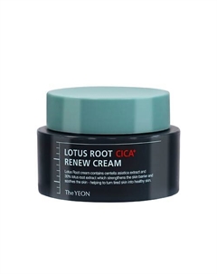 Крем увлажняющий с экстрактом лотоса и центеллы – Lotus root cica+ renew cream 50 The yeon