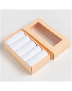 Носки женские, 5 пар, белые, размер 36-38 (23 см) Minaku