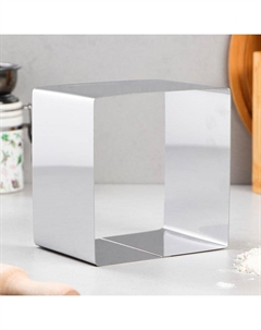 Форма для выпечки и выкладки «Круг», h=10 см, 14×14 см, нержавеющая сталь Tas-prom