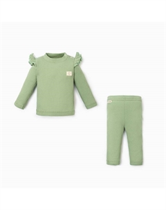 Костюм: джемпер и легинсы Крошка, Я BASIC LINE, рост 62-68 см, зелёный Крошка я