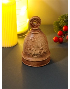 Колокольчик керамика «Кони», 7×7×11 см Хорошие сувениры