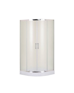 Душевое ограждение Taliente TA-09091MP, 180×90 см, матовое, полукруглое, 6 мм, хром