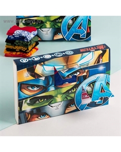 Подарочный набор носков адвент, 6 пар «Superhero», Мстители, 16-18 см Marvel