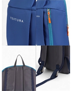 Рюкзак спортивный, на молнии, с карманом, размер 20×11×39 см, синий Textura