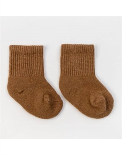 Носки детские шерстяные, рыжие, размер 18-20 см Тод