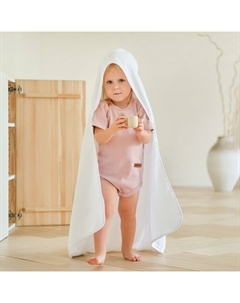 Полотенце уголок махровое 85х85 см, цвет белый, 100% хлопок, 320 г/м Крошка я