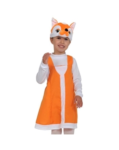 Карнавальный костюм «Лисичка», ткань-плюш, 3-6 лет, рост 98-116 см Карнавалофф