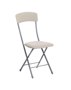 Стул складной «Ника 2», искусственная кожа, цвет слоновая кость