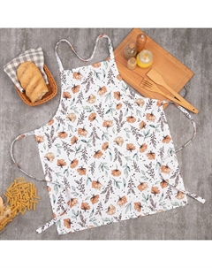 Фартук «» Oleander, белый, 60×70 см, 100% хлопок, рогожка 164 г/м² Доляна