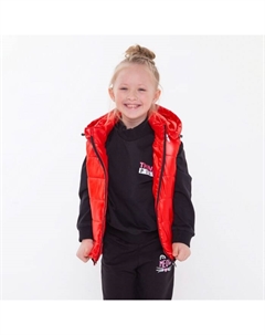 Жилет для девочки, цвет красный, рост 134 см Текстильторг