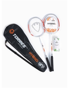 Набор для бадминтона Hybrid: 2 ракетки, 3 волана Torres