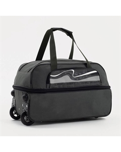 Сумка дорожная на колёсах, отдел на молнии, с увеличением, наружный карман, цвет хаки Luris