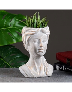 Декоративное кашпо для цветов «Девушка», 500 мл, 21×13×16 см, керамическое Take it easy