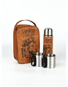 Подарочный набор «Характер и сила», термос 500 мл, кружка 2 шт. Сима-ленд