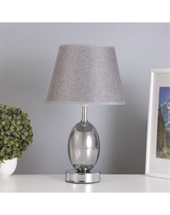 Лампа настольная «Изольда» 1×40 Вт Е27 дымчатый 22.5×22.5×38 см Risalux