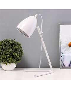 Настольная лампа «Санди» Е27 40 Вт бело-черный 18×18×40 см Risalux