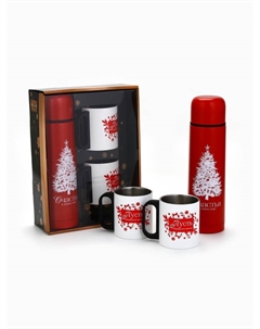 Подарочный набор «Счастья в Новом году», термос 500 мл, кружка 2 шт. Сима-ленд