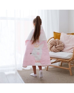 Полотенце детское «Magic» 95×100±5 см, цвет розовый, 100% хлопок, 280 г/м² Крошка я