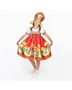 Карнавальный костюм «Русские сказки», платье-сарафан, кокошник, р. 36, рост 140 см Страна карнавалия